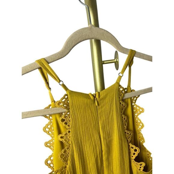 Lulu's This is Love Mustard Yellow Lace Maxi Dress Sz. XS - Picture 8 of 8